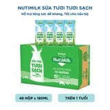  NutiMilk Sữa Tươi Tươi Sạch Có Đường Hộp 180ml 