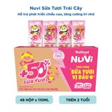  NuVi Thức Uống Sữa Tươi Trái Cây Vị Dâu 110ml 