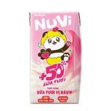  NuVi Thức Uống Sữa Tươi Trái Cây Vị Dâu 110ml 
