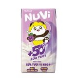  NuVi Thức Uống Sữa Tươi Trái Cây Vị Nho 110ml 