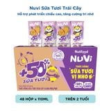  NuVi Thức Uống Sữa Tươi Trái Cây Vị Nho 110ml 
