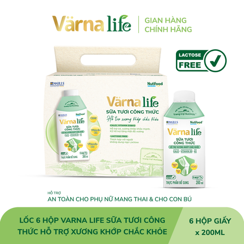  Thực phẩm bổ sung Värna Life sữa tươi công thức (Xanh) - Quà tặng 
