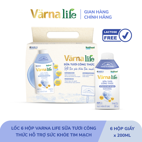  Thực phẩm bổ sung Värna Life sữa tươi công thức (Tím) - Quà tặng 