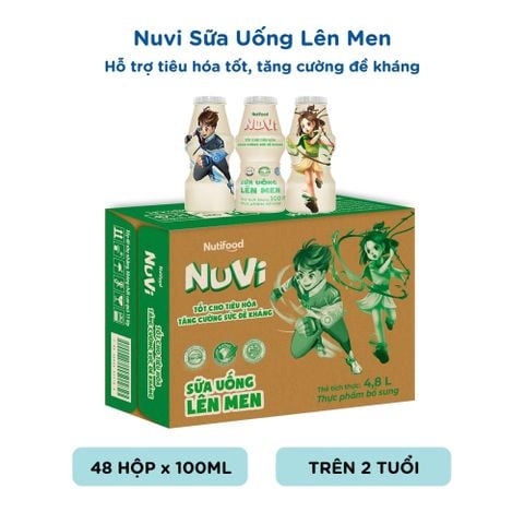  NuVi sữa uống lên men chai 100ml 