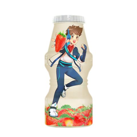  NuVi Sữa Uống Lên Men Hương Dâu Chai 100 ml 