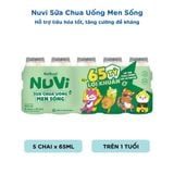  Sữa Chua Uống Men Sống Nuvi Chai 65ml 