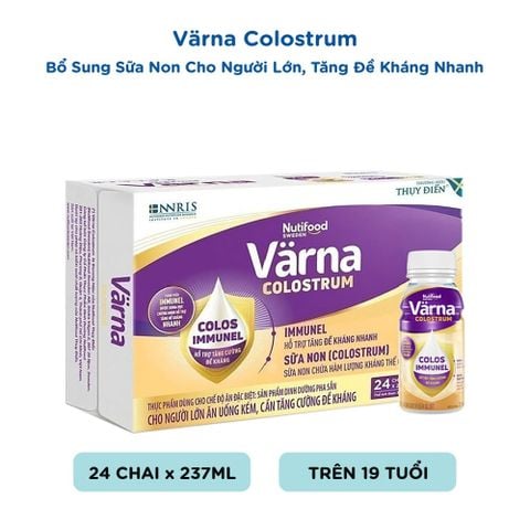  Sữa Pha Sẵn Värna Colostrum 237ml (Chai nhựa) - Bổ sung sữa non - Tăng đề kháng nhanh 