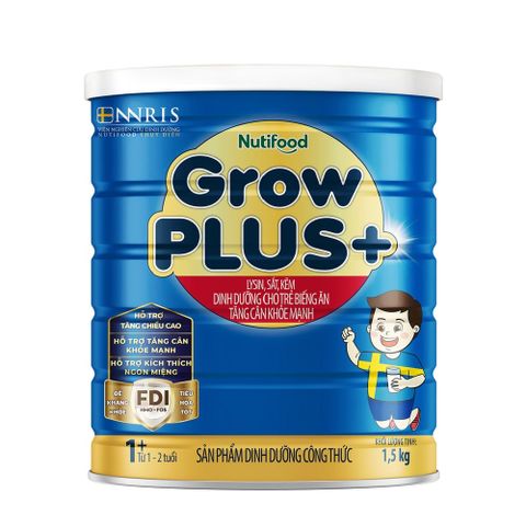  Sữa Bột GrowPLUS+ Biếng Ăn trên 1 tuổi - Tăng cân khỏe mạnh 1.5kg - LIVE GP+ 