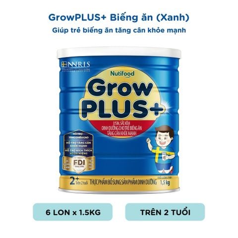  Sữa Bột GrowPLUS+ Biếng Ăn trên 2 tuổi - Tăng cân khỏe mạnh 1.5kg - LIVE GP+ 