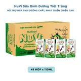  NuVi Sữa Dinh Dưỡng Tiệt Trùng Có Đường Hộp 110 ml 
