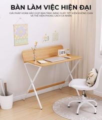 Bàn làm việc hiện đại nhỏ gọn trắng vân gỗ GM210