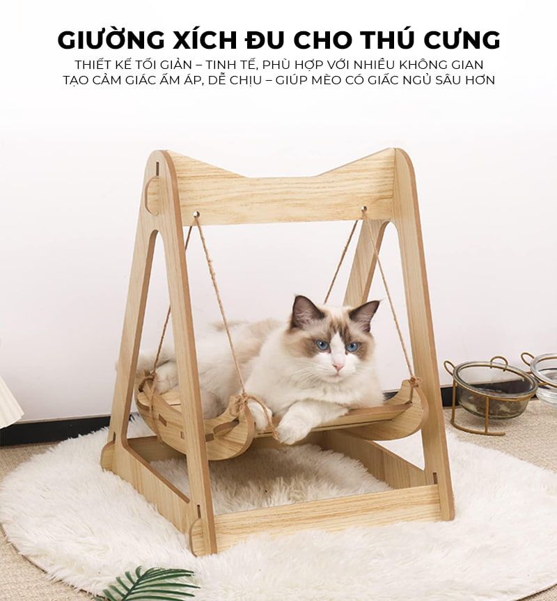 Võng ngủ xích đu cho thú cưng GU11