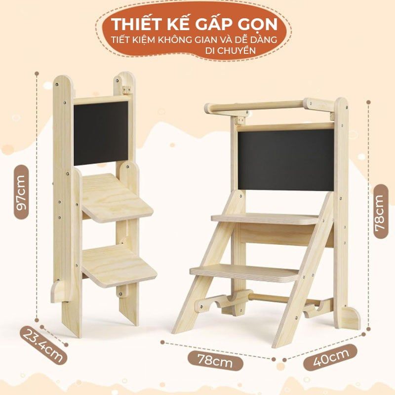 Ghế đứng trẻ em có gắn bảng PG16