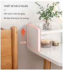 Combo bàn trang điểm GP201.01 trắng và ghế GP138.01 trắng