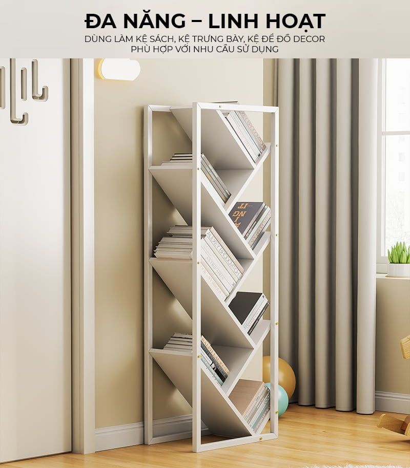 Kệ sách xương cá đa năng tinh tế GM211