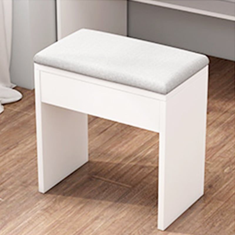 Combo bàn trang điểm GP201.01 trắng và ghế GP138.01 trắng