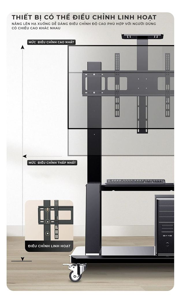 Giá treo ti vi di động GM172