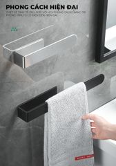 Giá treo khăn dán tường chắc chắn, hiện đại - GM199