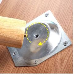 Bàn Trà Tròn Chân Gỗ 2 Tầng GP54