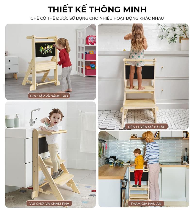 Ghế đứng trẻ em có gắn bảng PG16