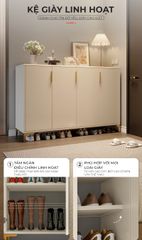 Tủ giày 4 cánh mở hiện đại GP387