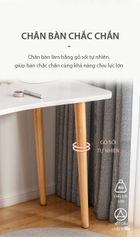 Combo bàn trang điểm GP201.01 trắng và ghế GP138.01 trắng