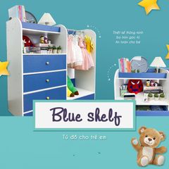 Tủ đồ cho trẻ em Blue Shelf GP128.19