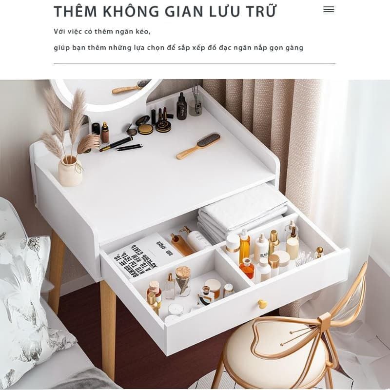 Bàn trang điểm cảm ứng đèn LED - GP202