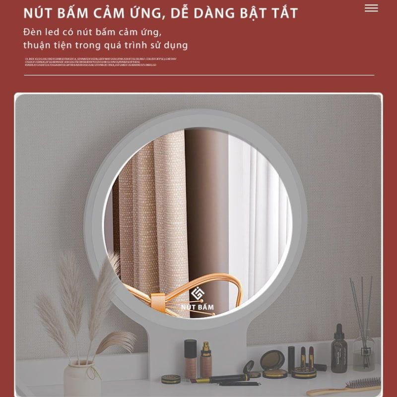 Bàn trang điểm cảm ứng đèn LED - GP202