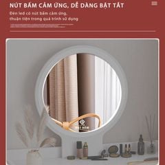Bàn trang điểm cảm ứng đèn LED - GP202