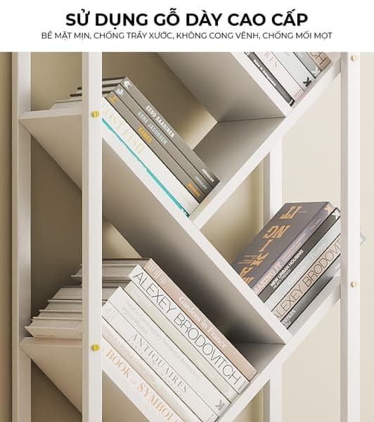 Kệ sách xương cá đa năng tinh tế GM211