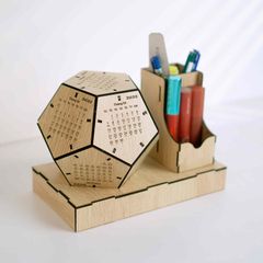 Lịch gỗ đa diện để bàn - TOY27