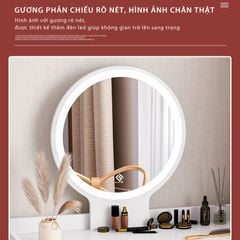 Bàn trang điểm cảm ứng đèn LED - GP202