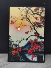 Tranh quả hồng chín in canvas kt 40x60 GD-B3