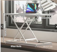 Bàn nâng hạ full trắng GM218.11