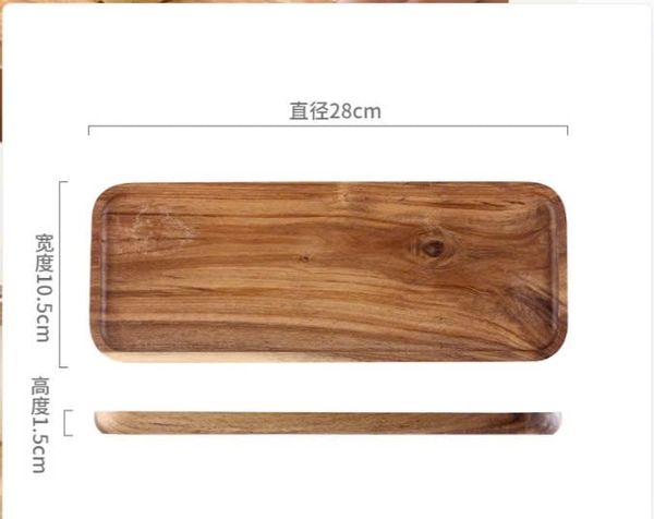 Khay gỗ décor hình chữ nhật 28 PG31B