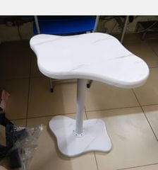 Bàn trà hình đám mây khung trắng phủ vân đá GM226.14