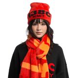  BURNING LOVE KNIT FUZZY BEANIE 