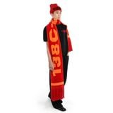  BURNING LOVE KNIT FUZZY SCARF 