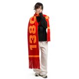  BURNING LOVE KNIT FUZZY SCARF 