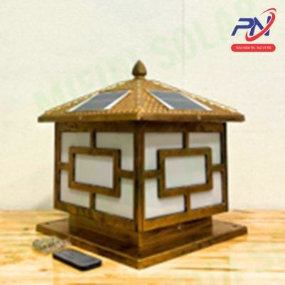  Trụ cổng họa tiết vuông 3 chế độ màu size 25cm 
