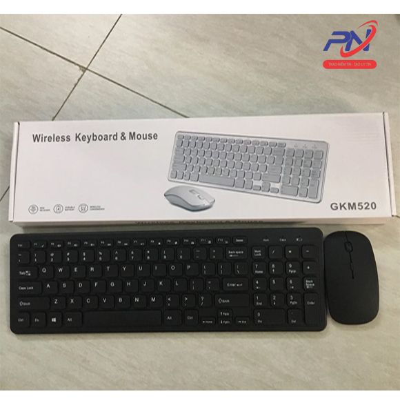  Combo Bàn phím + chuột không dây GKM520( bảo hành 6 tháng) 