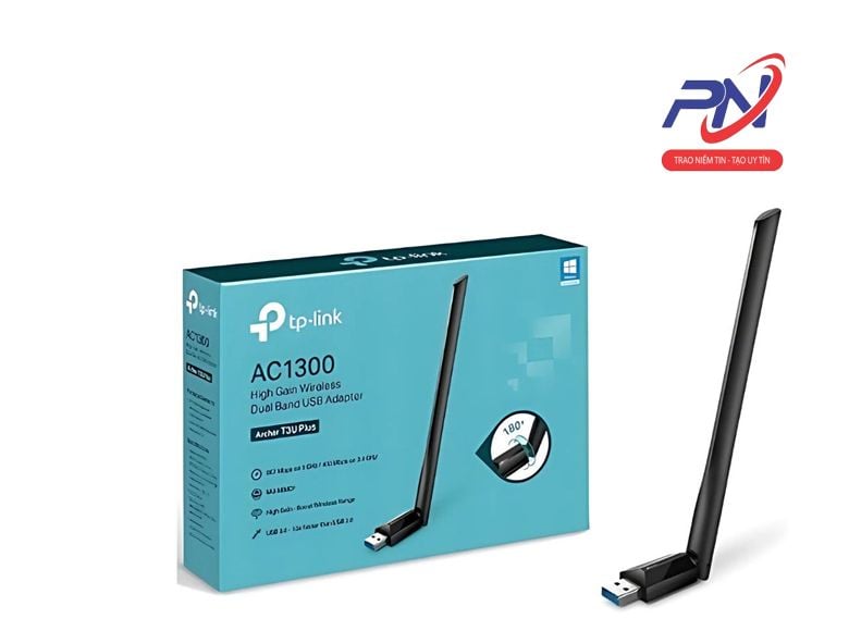  USB Wifi Tp-Link T3U Plus Băng tần kép AC1300 