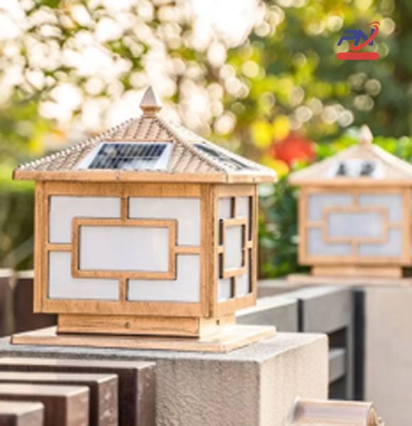  Trụ cổng họa tiết vuông 3 chế độ màu size 40cm 