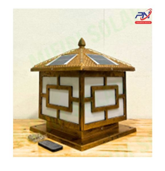  Trụ cổng họa tiết vuông 3 chế độ màu size 30cm 