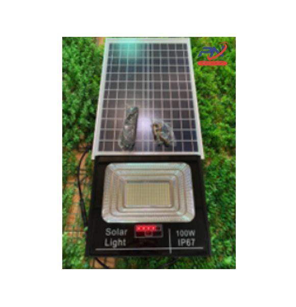  Đèn pha báo pin 100W NLMT sáng trắng 
