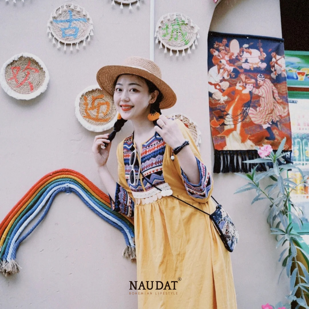 Đầm boho - Thổ Cẩm