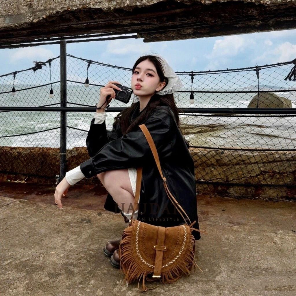 Túi Xách Boho Da Lộn - Nayla