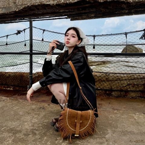 Túi Xách Boho Da Lộn - Nayla