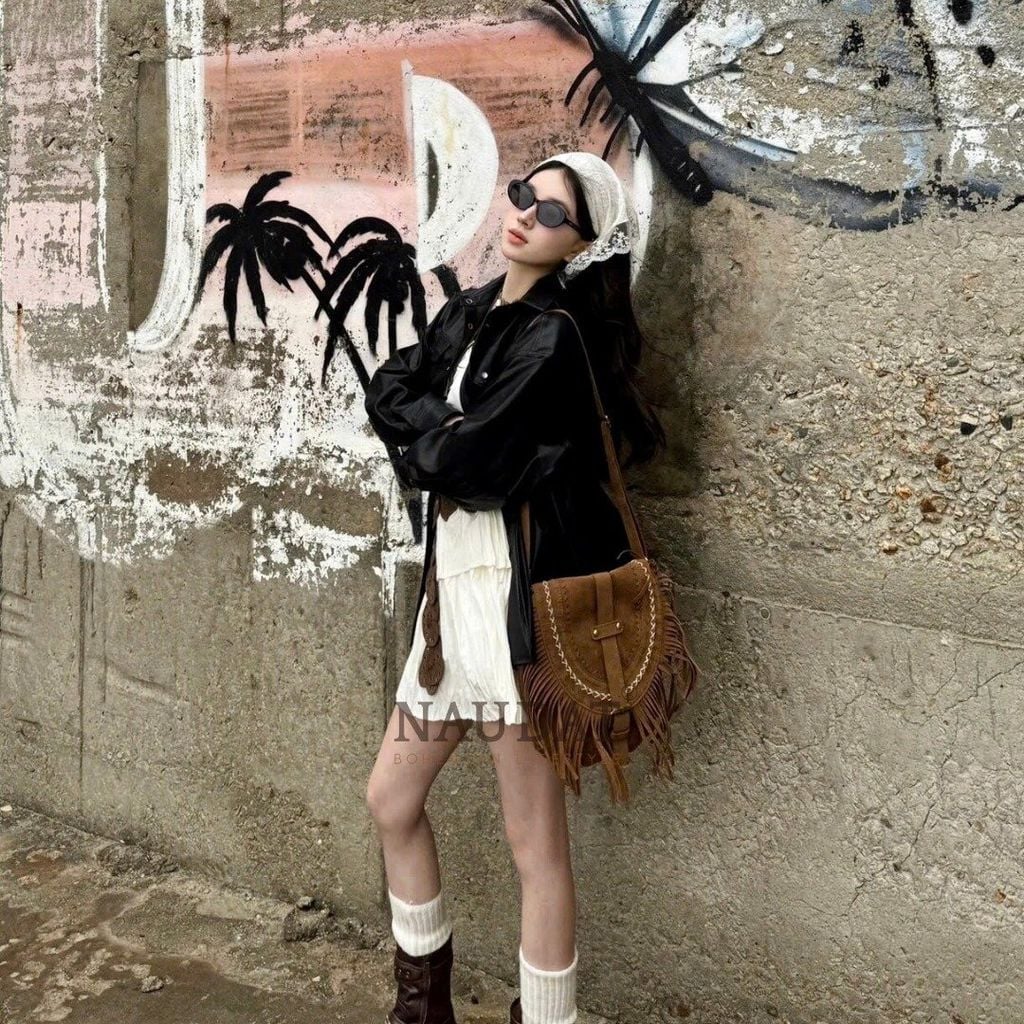 Túi Xách Boho Da Lộn - Nayla
